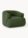 Sofia Bouclé Armchair — Dark Green