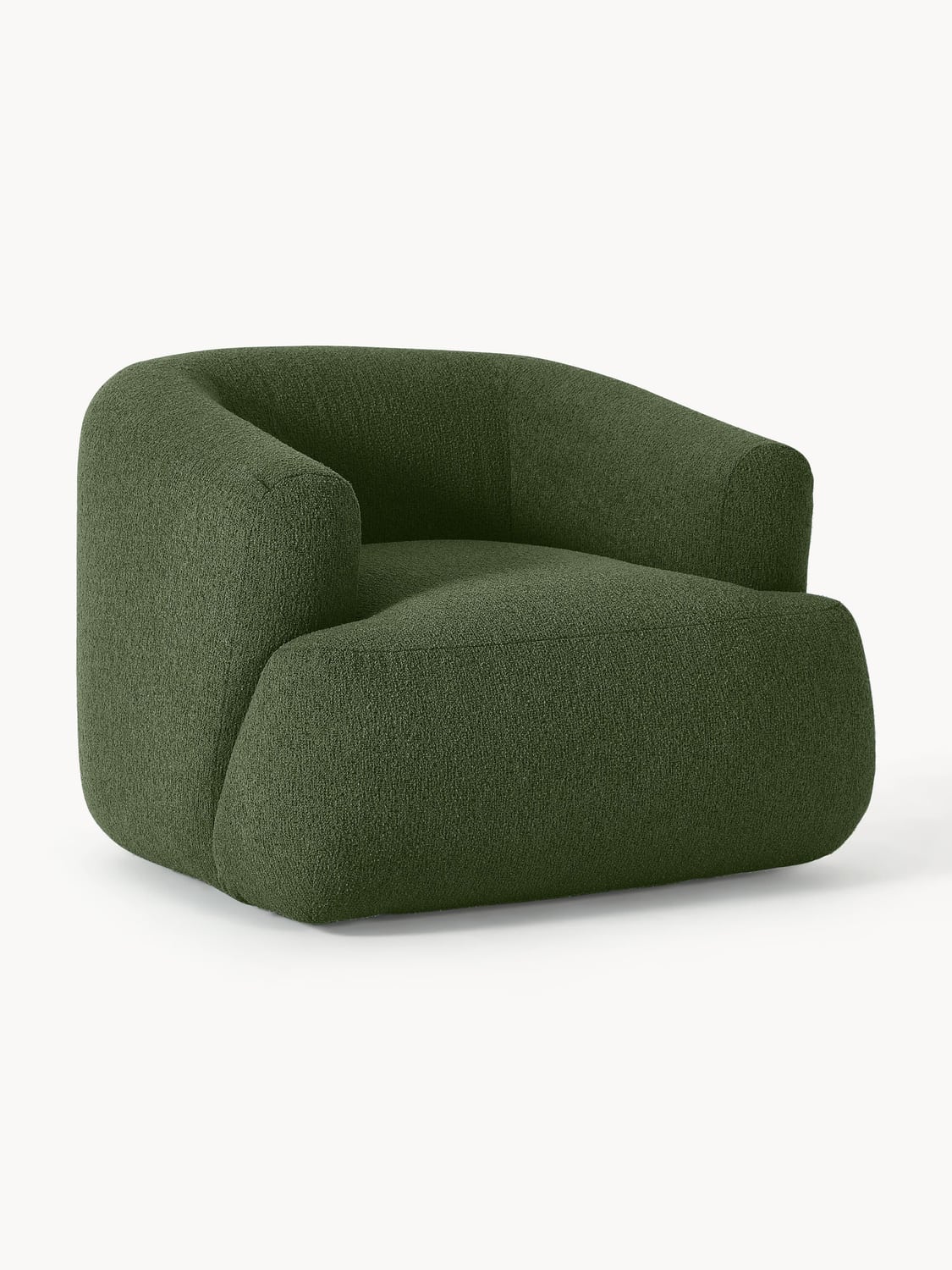 Sofia Bouclé Armchair — Dark Green