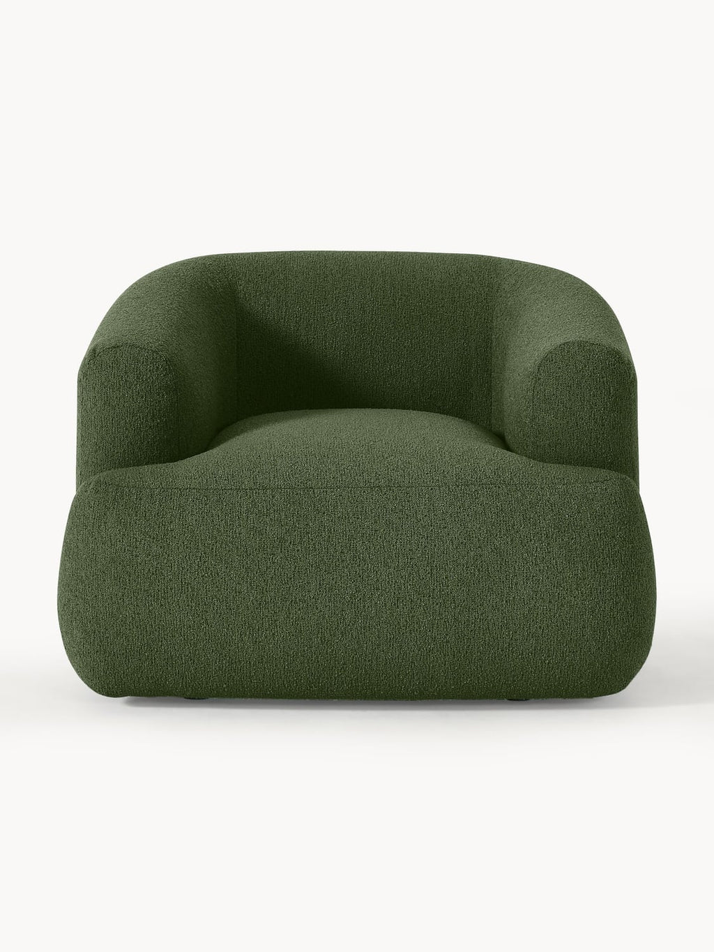 Sofia Bouclé Armchair — Dark Green