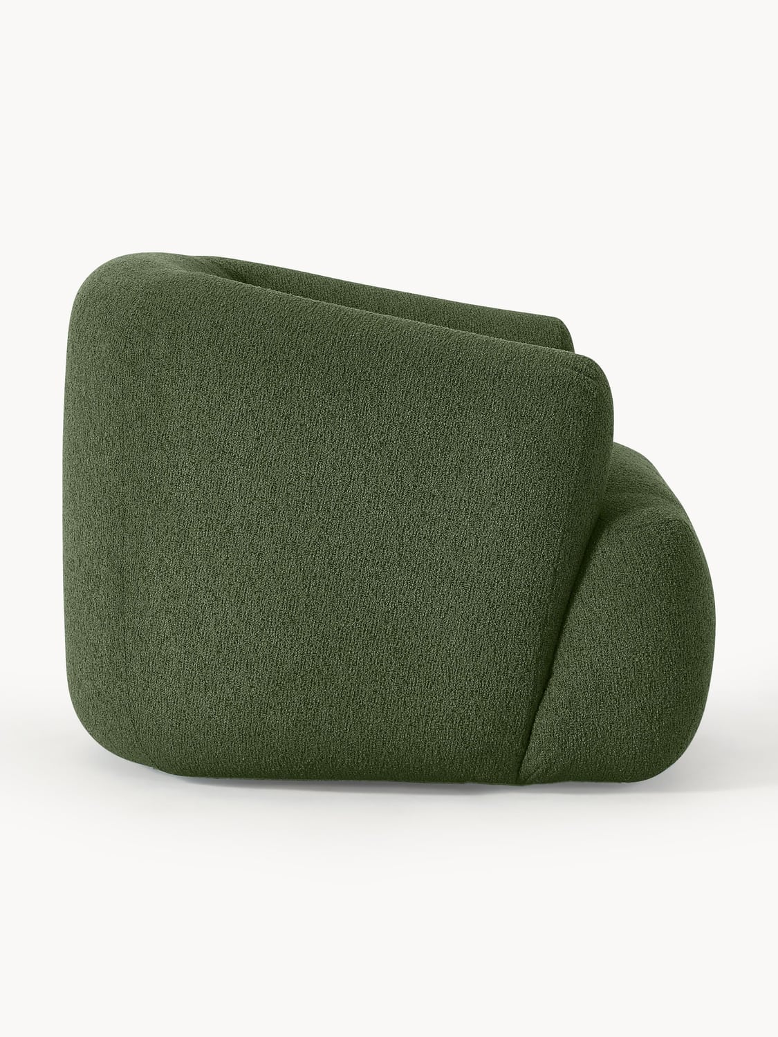 Sofia Bouclé Armchair — Dark Green
