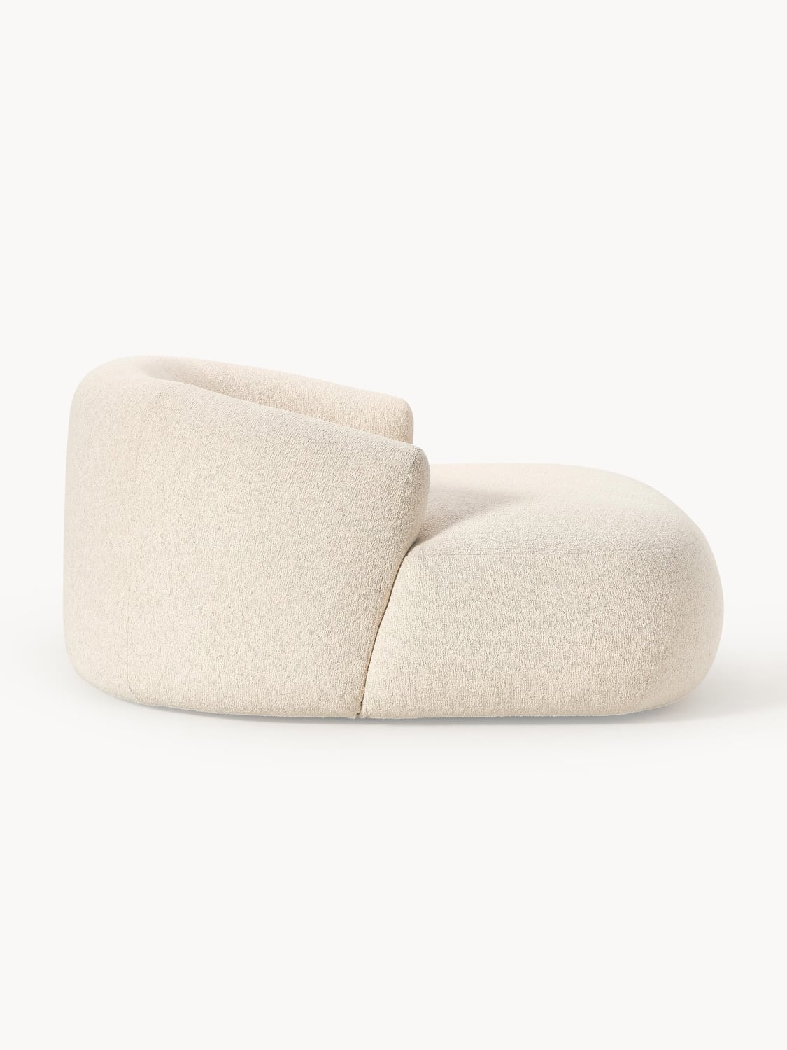Sofia Bouclé-XL-Lounge Chair — Off-White
