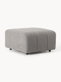 Lena Bouclé Sofa Ottoman — Taupe