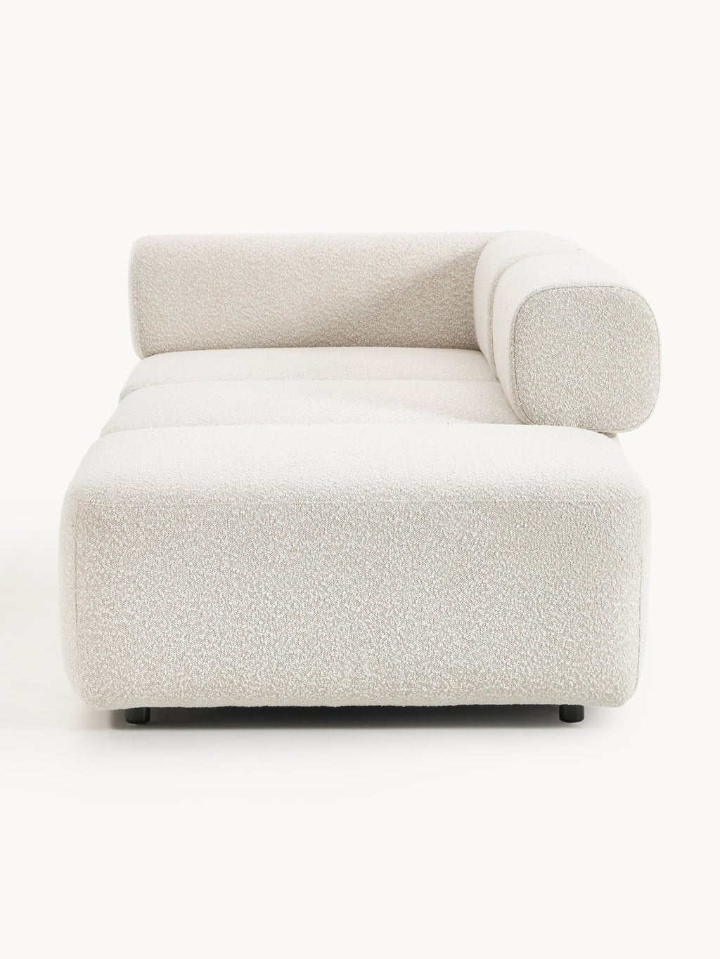 Anton Modular Bouclé-Ottoman — Light Grey