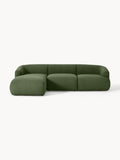 Sofia Modular Bouclé Corner Sofa (3-seater) — Green