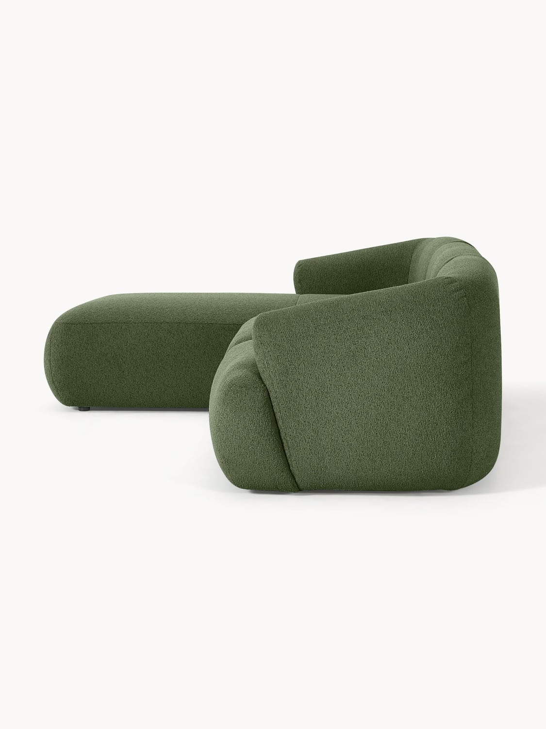 Sofia Modular Bouclé Corner Sofa (3-seater) — Green