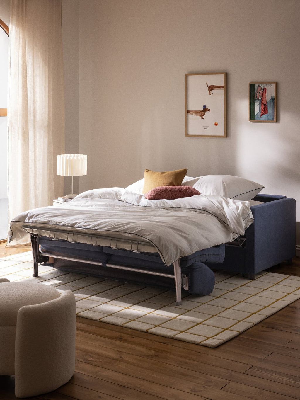 Morgan Sofa Bed with Mattress (2-seater) — Graphite