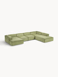 Lennon Modular XL Sofa in Corduroy — Eucalyptus