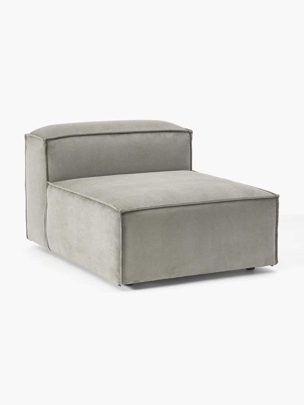 Lennon Middle Module in Corduroy — Warm Grey