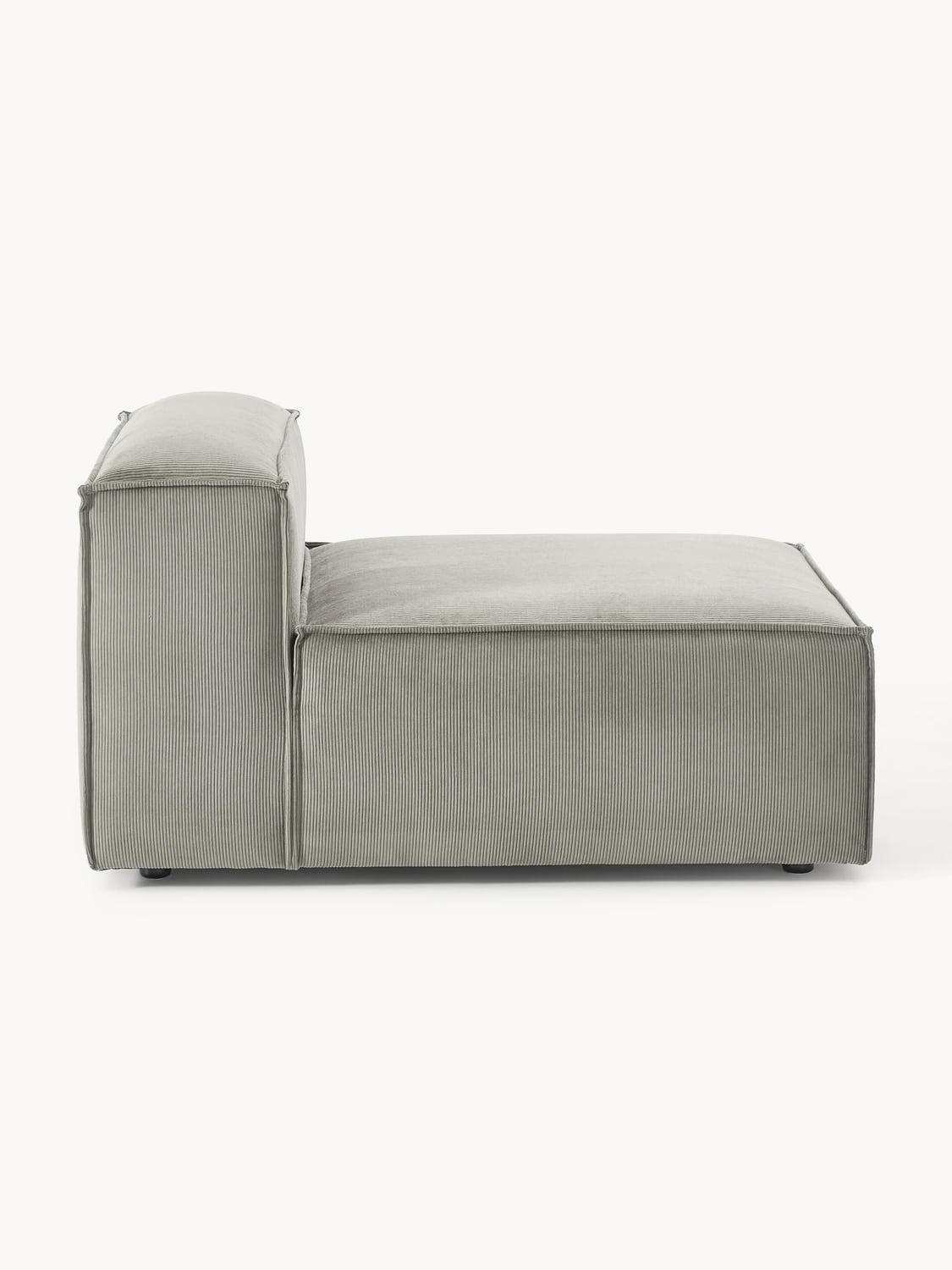 Lennon Middle Module in Corduroy — Warm Grey
