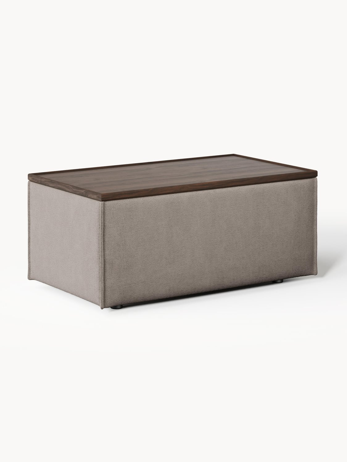 Lennon Sofa Ottoman with Storage — Taupe