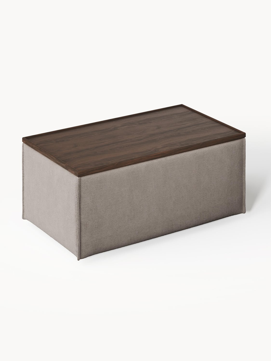 Lennon Sofa Ottoman with Storage — Taupe