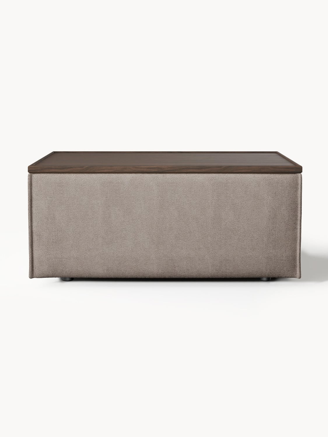 Lennon Sofa Ottoman with Storage — Taupe