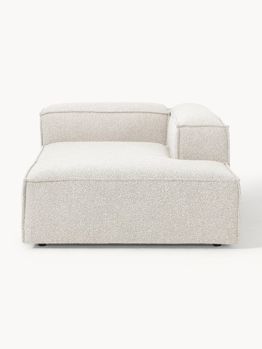 Lennon Ottoman Corner Module in Bouclé — Light Grey