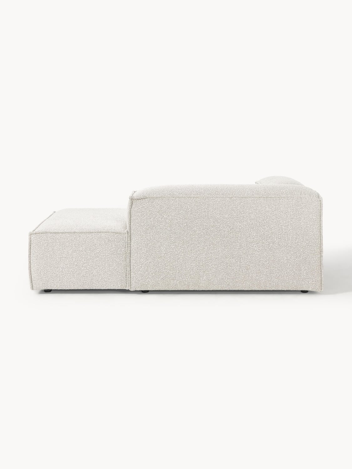 Lennon Ottoman Corner Module in Bouclé — Light Grey