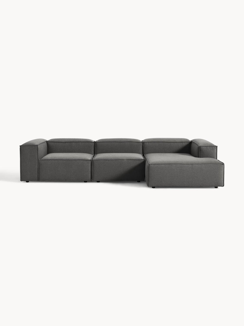 Lennon Modular Corner Sofa (4-seater) — Dark Grey