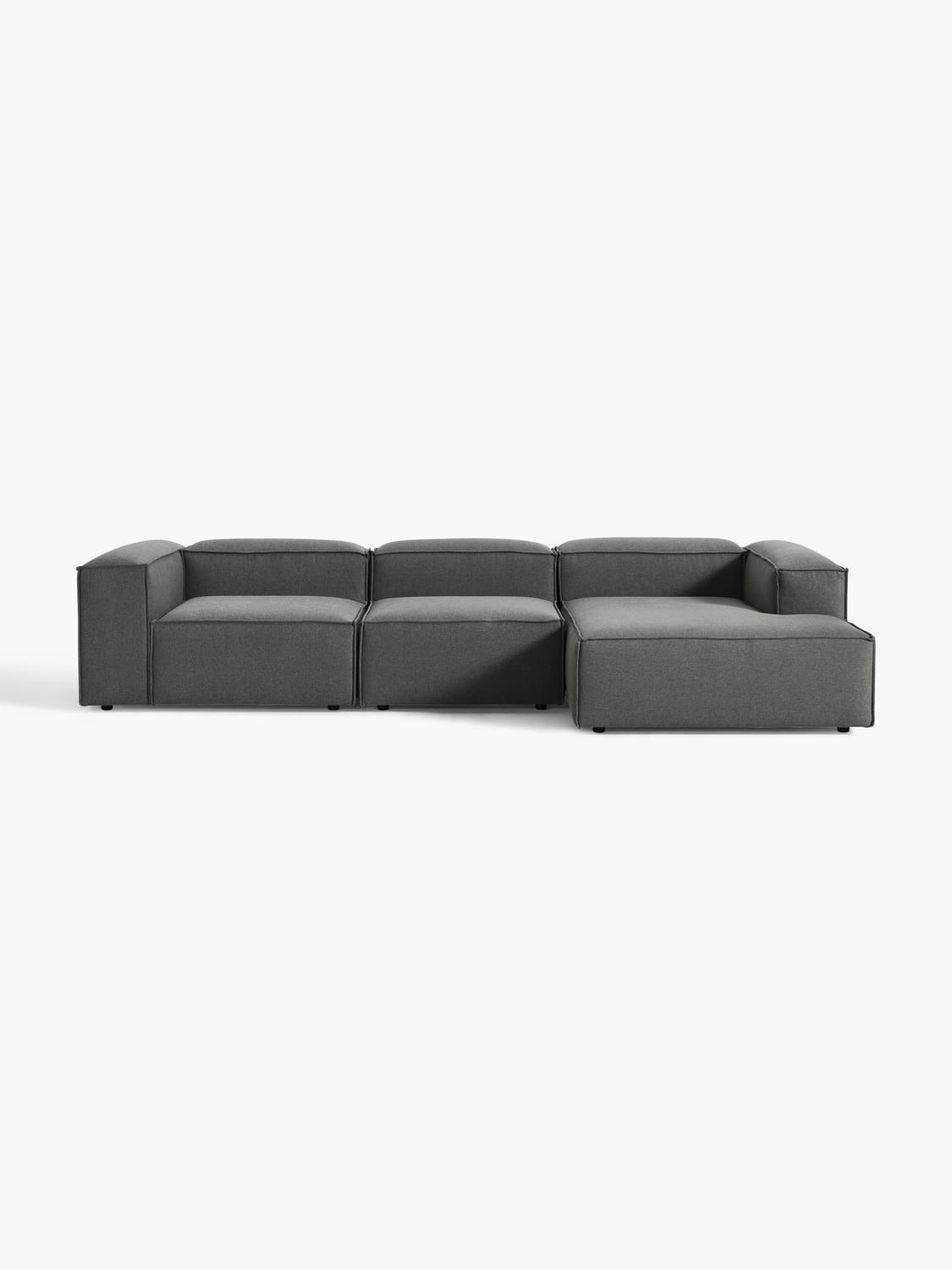 Lennon Modular Corner Sofa (4-seater) — Dark Grey
