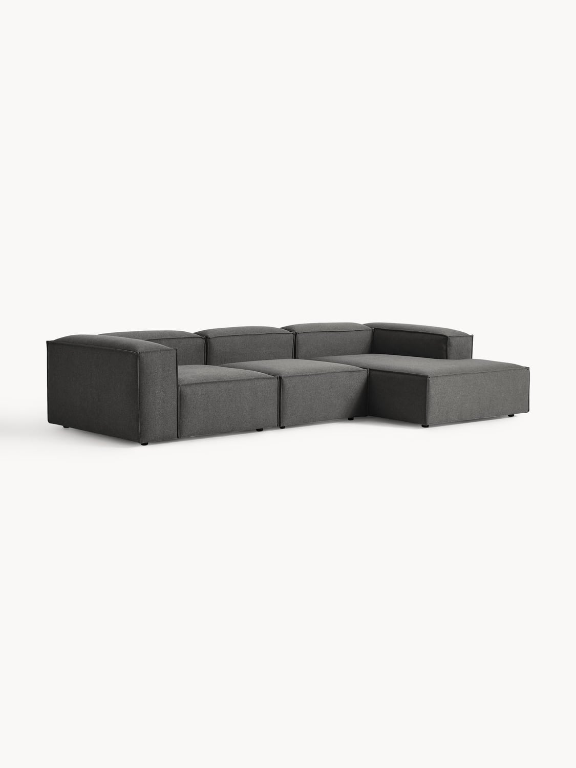 Lennon Modular Corner Sofa (4-seater) — Dark Grey