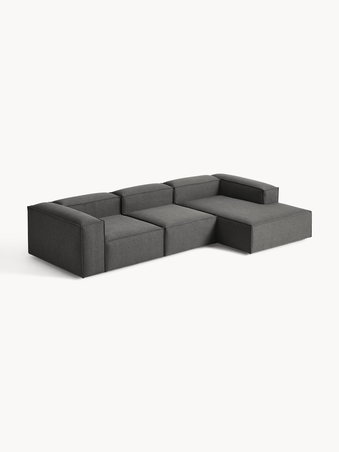 Lennon Modular Corner Sofa (4-seater) — Dark Grey