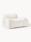 Wolke Lounge Chair in Teddy Bouclé — Off-White