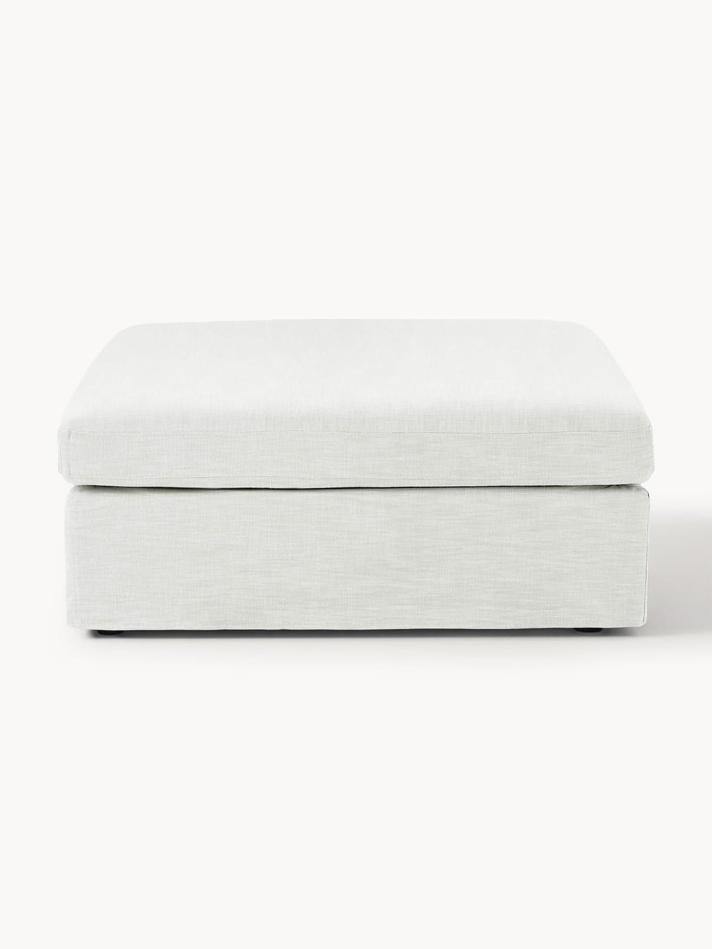 Russell Sofa Ottoman with removable covers — Ivory