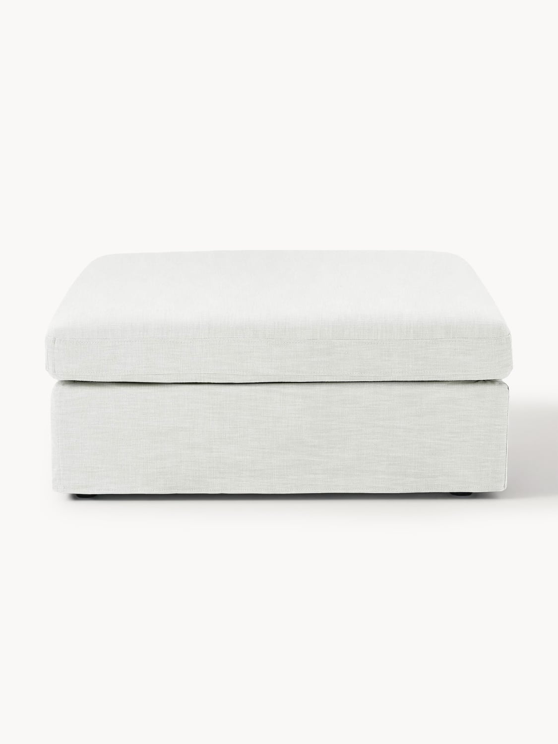 Russell Sofa Ottoman with removable covers — Ivory