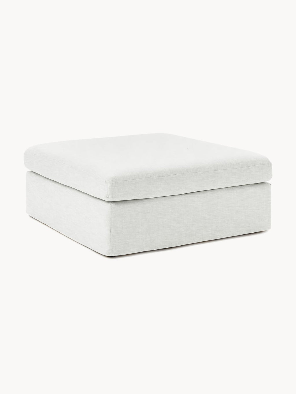 Russell Sofa Ottoman with removable covers — Ivory