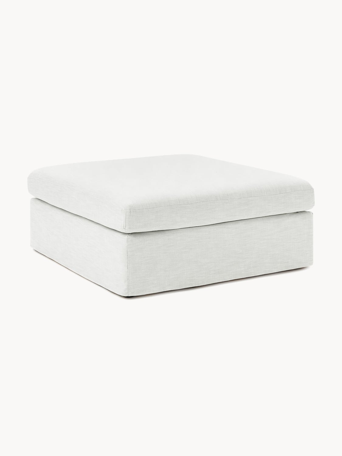 Russell Sofa Ottoman with removable covers — Ivory