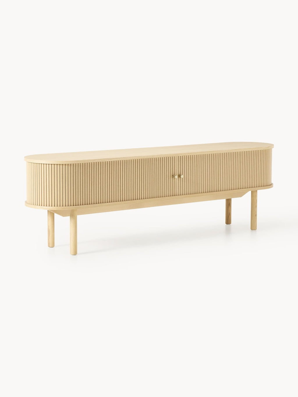 Calary TV Unit with Fluted Front — Sand