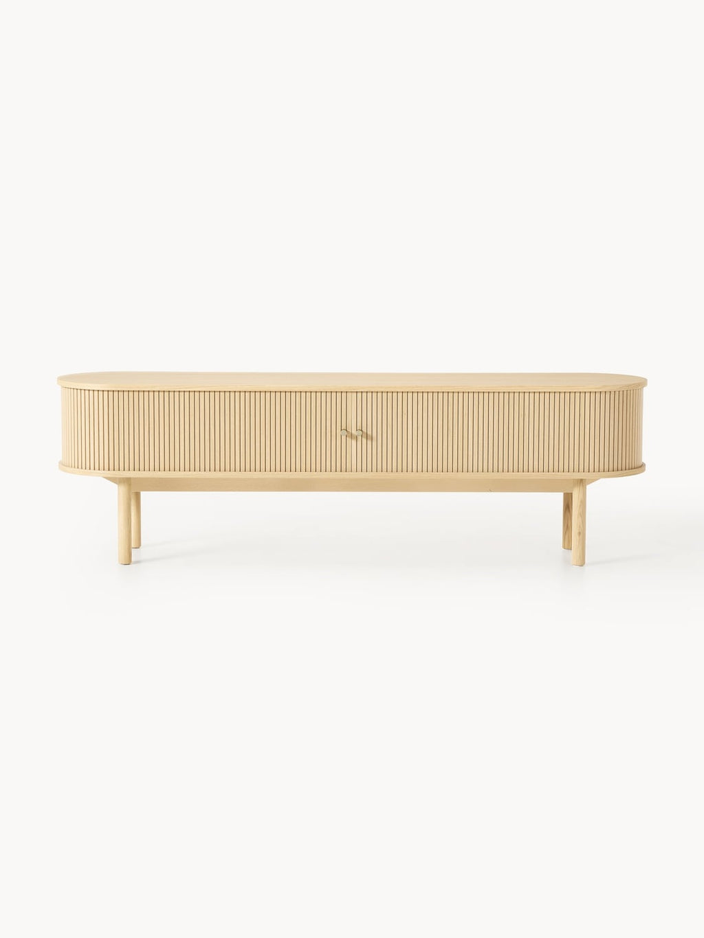 Calary TV Unit with Fluted Front — Sand