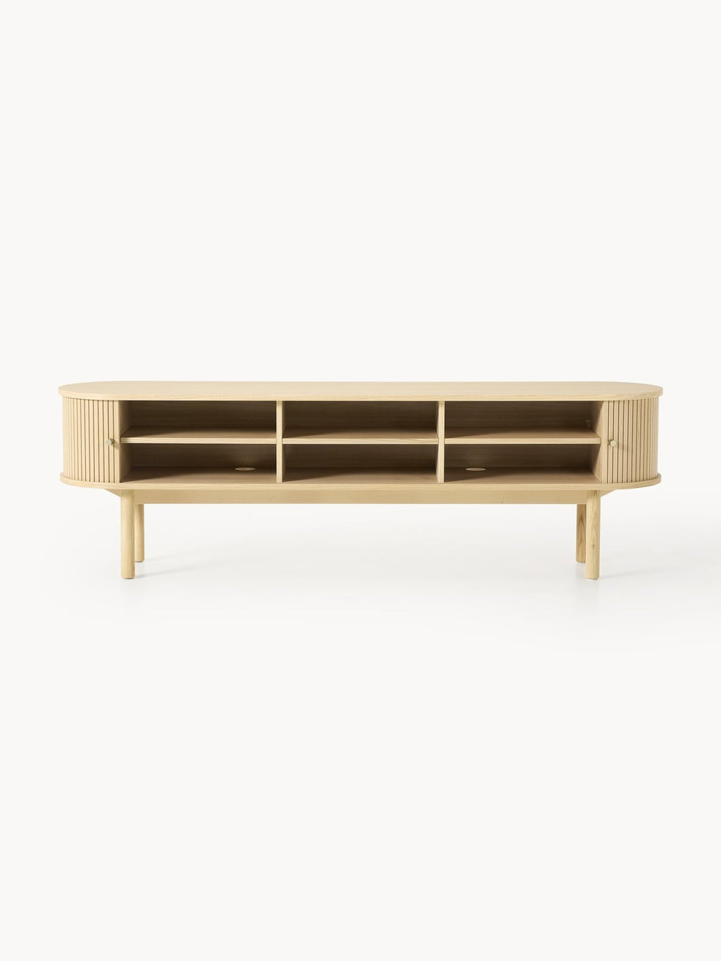Calary TV Unit with Fluted Front — Sand