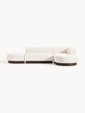 Natalie Modular Corner Sofa in Teddy Bouclé — Light Grey