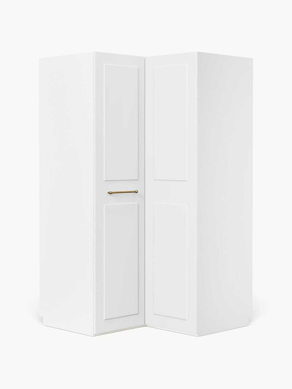 Charlotte Modular Corner Wardrobe, 115 cm Width — Off-White