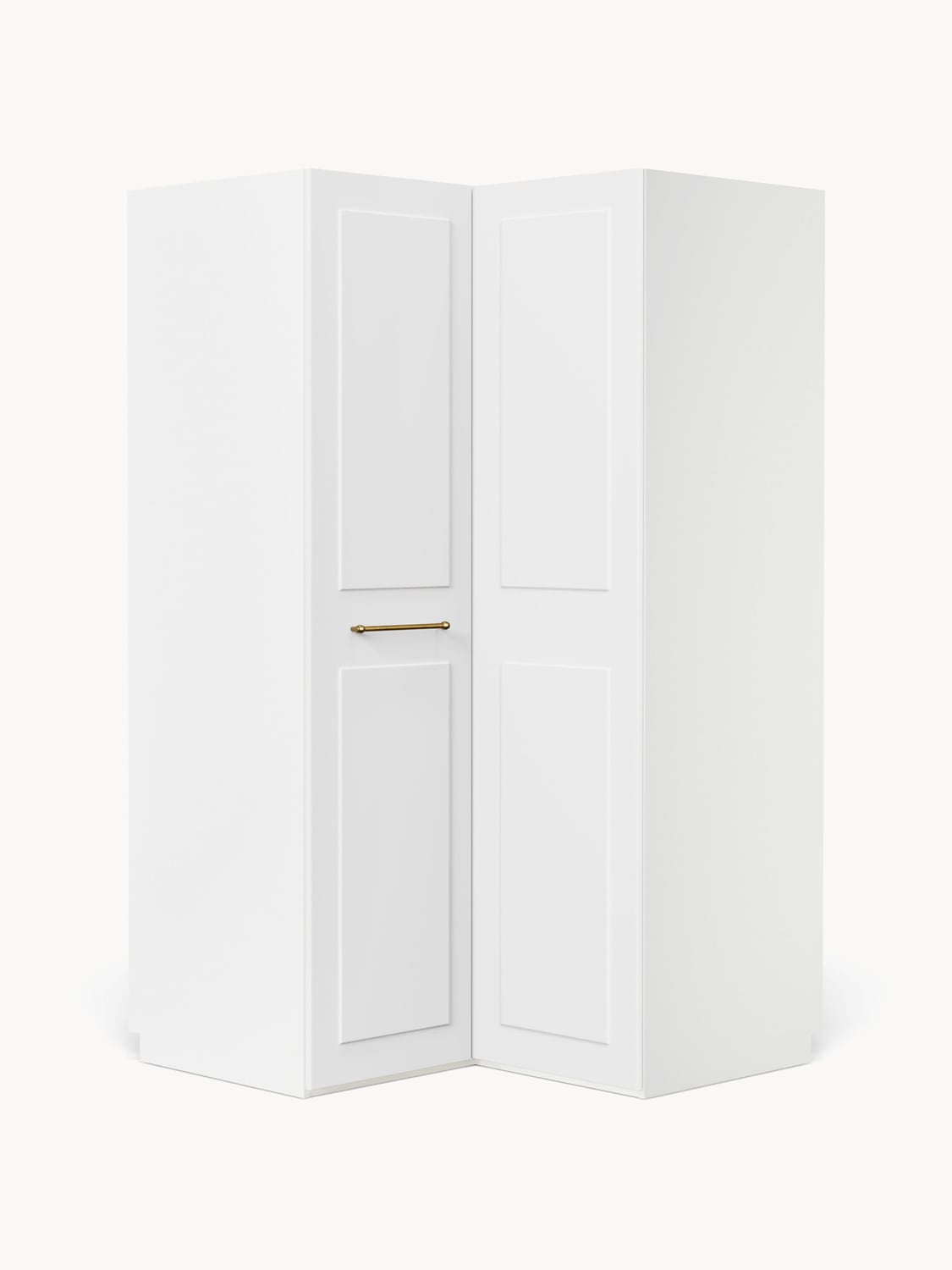 Charlotte Modular Corner Wardrobe, 115 cm Width — Off-White