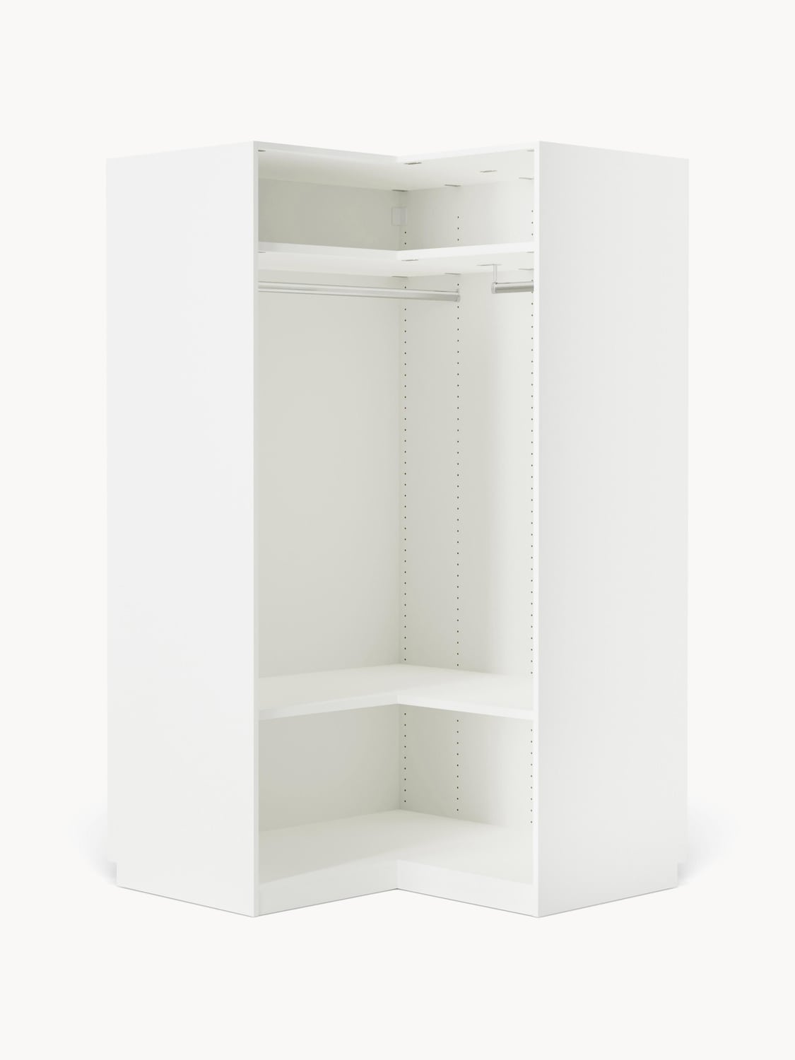 Charlotte Modular Corner Wardrobe, 115 cm Width — Off-White