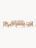 Bergen Garden Lounge Set in Eucalyptus, set of 4
