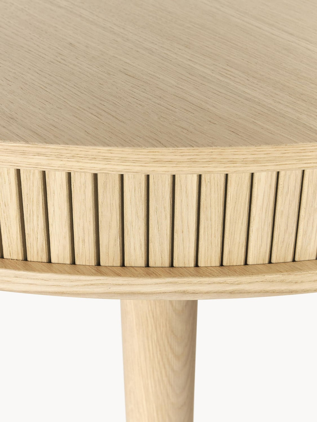 Calary Round Dining Table with Storage, in various sizes — Sand