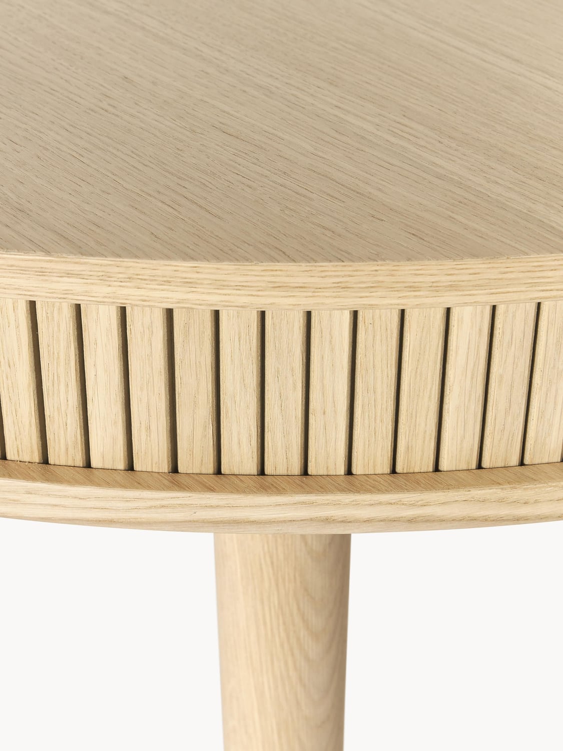 Calary Round Dining Table with Storage, in various sizes — Sand