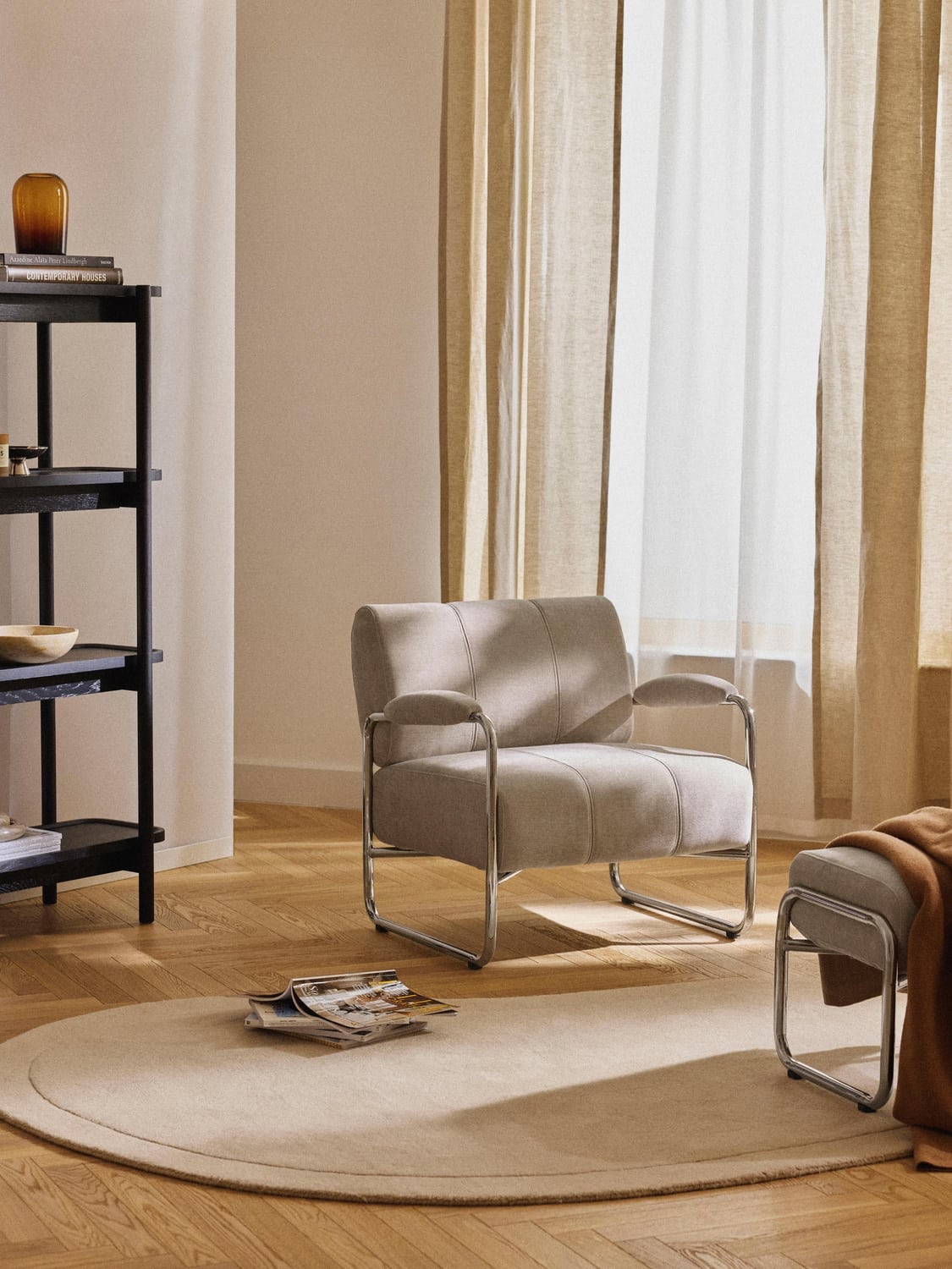 Marcel Lounge Chair — Oatmeal