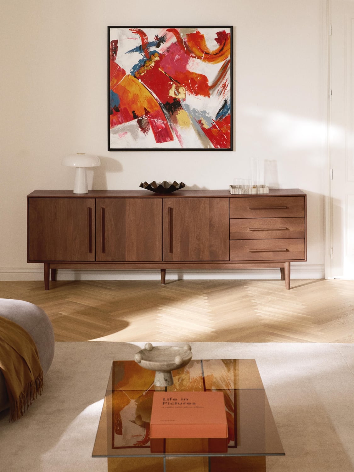 Paul Sideboard in Mango Wood — Olive