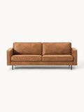 Hunter Leather-Sofa (3-seater) — Terracotta