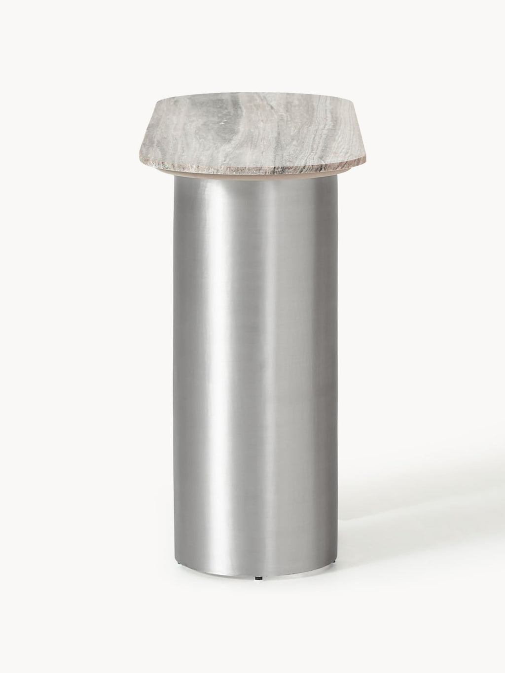 Noam Console Table with Marble Top — Grey
