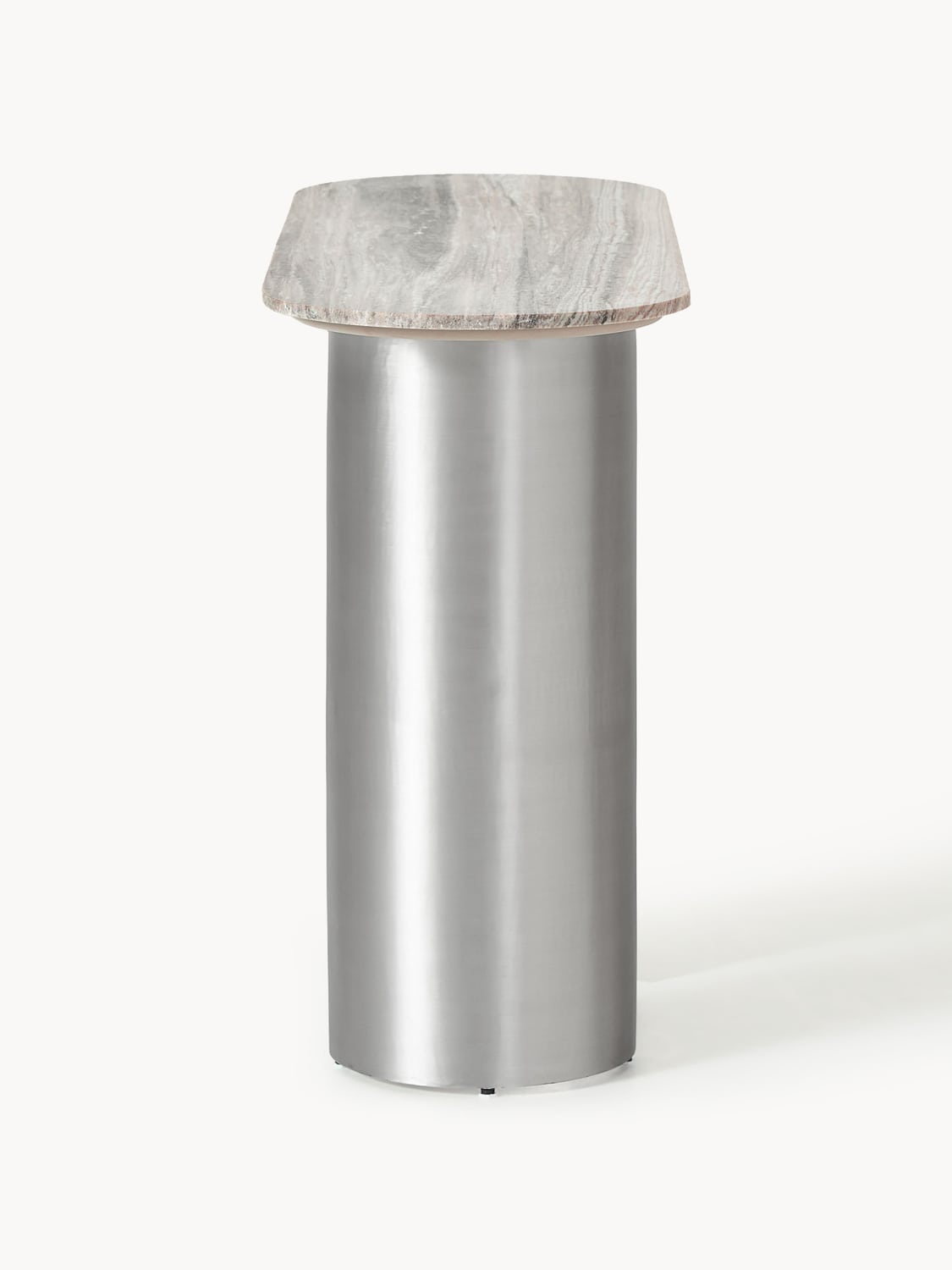 Noam Console Table with Marble Top — Grey