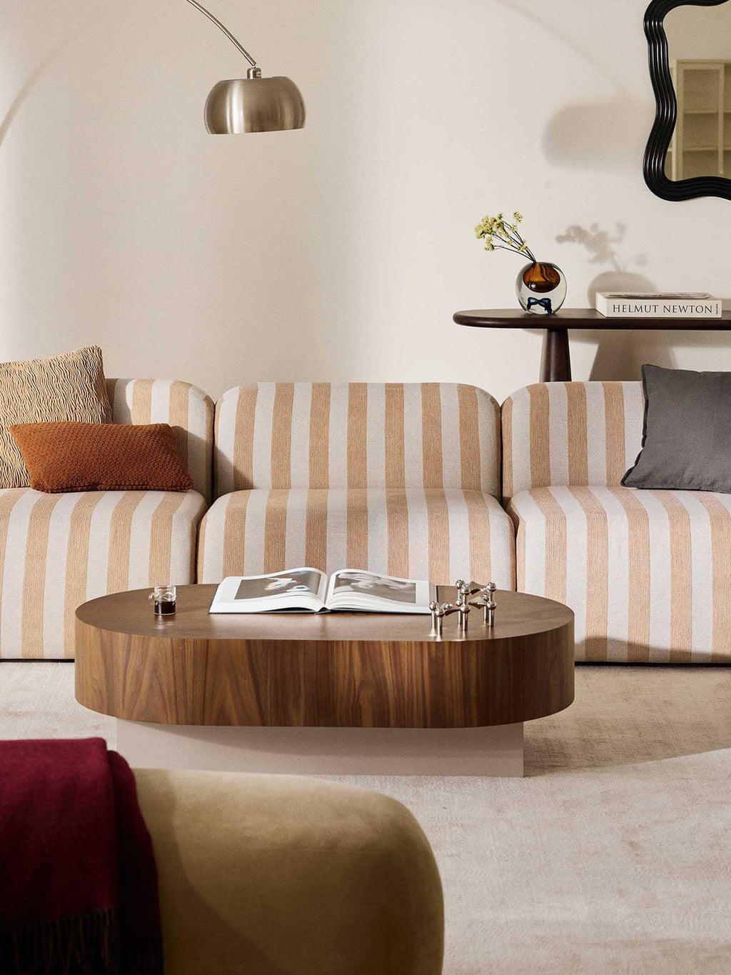 Wolke Striped Middle Module — Beige