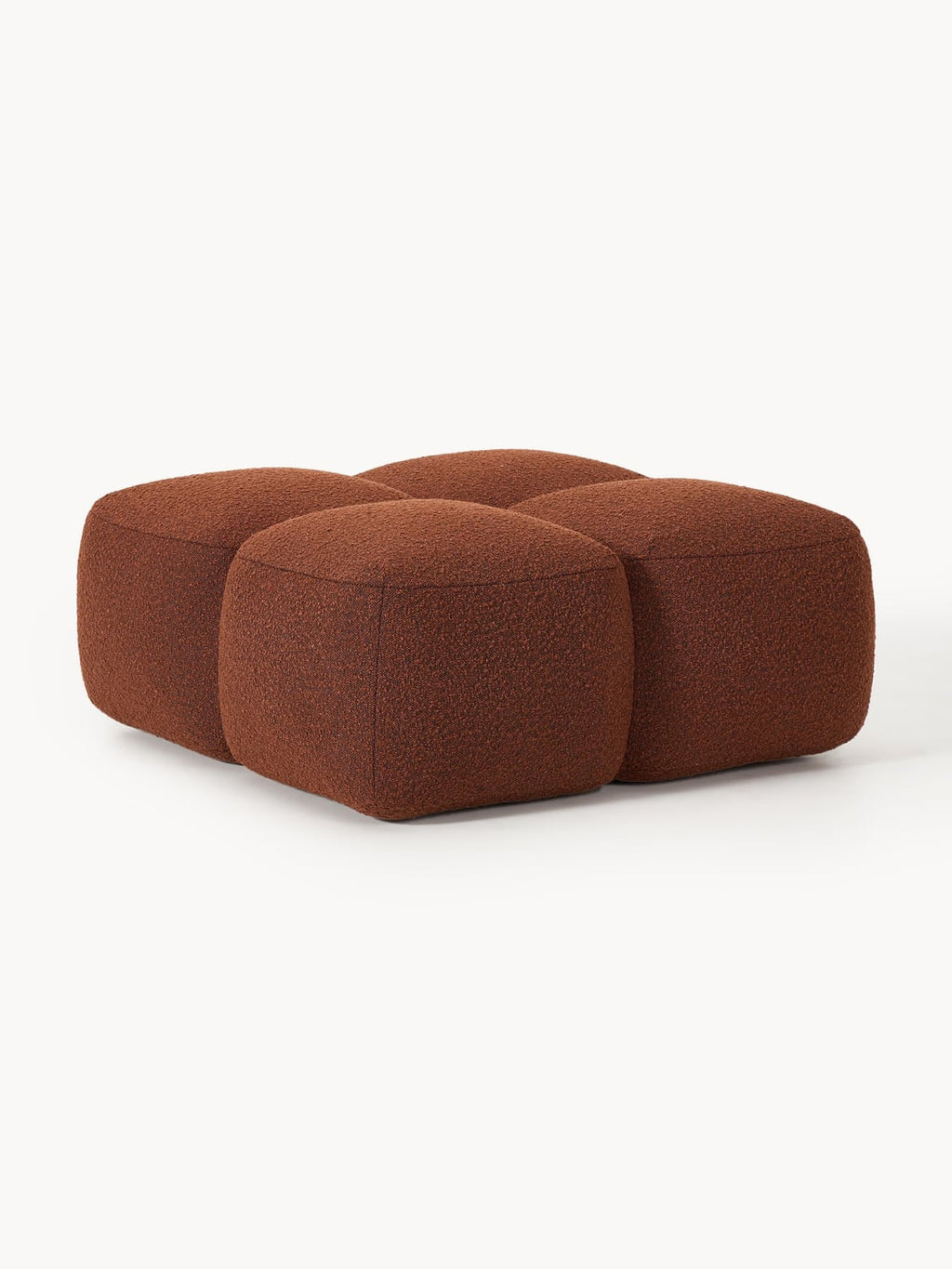 Tayla Sofa Ottoman in Bouclé — Brown