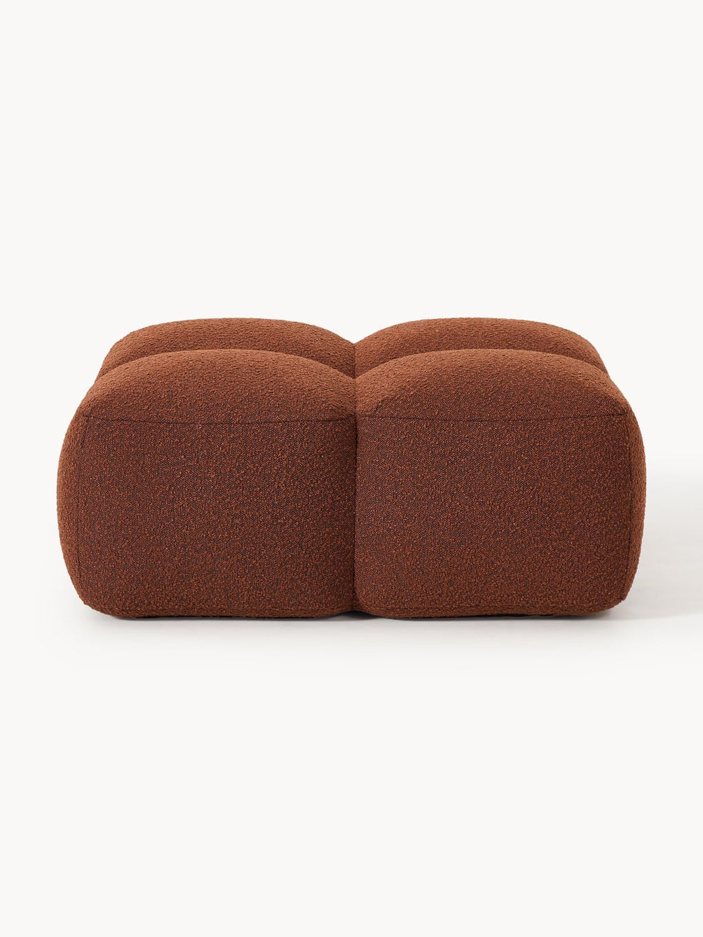 Tayla Sofa Ottoman in Bouclé — Brown