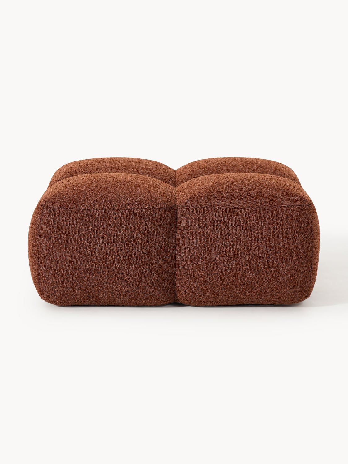 Tayla Sofa Ottoman in Bouclé — Brown