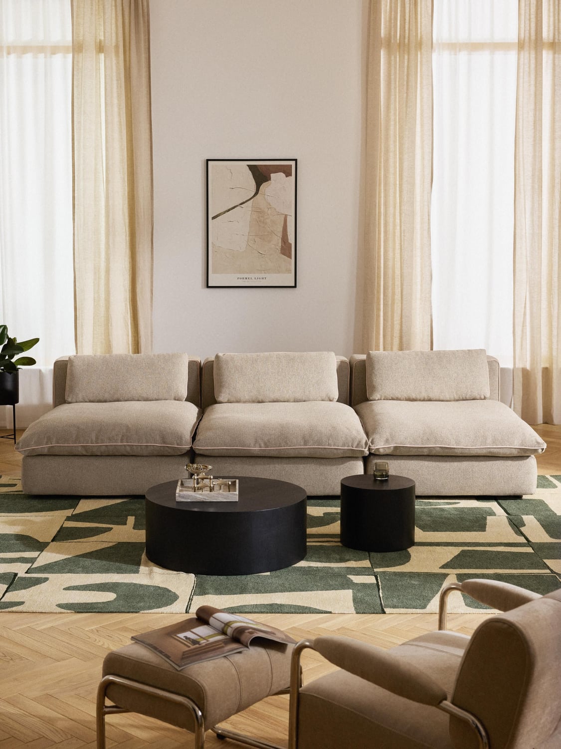 Felix Modular XL Sofa (3-seater) — Oatmeal