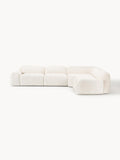 Wolke Modular Teddy Bouclé Corner Sofa (4-seater) — Off-White
