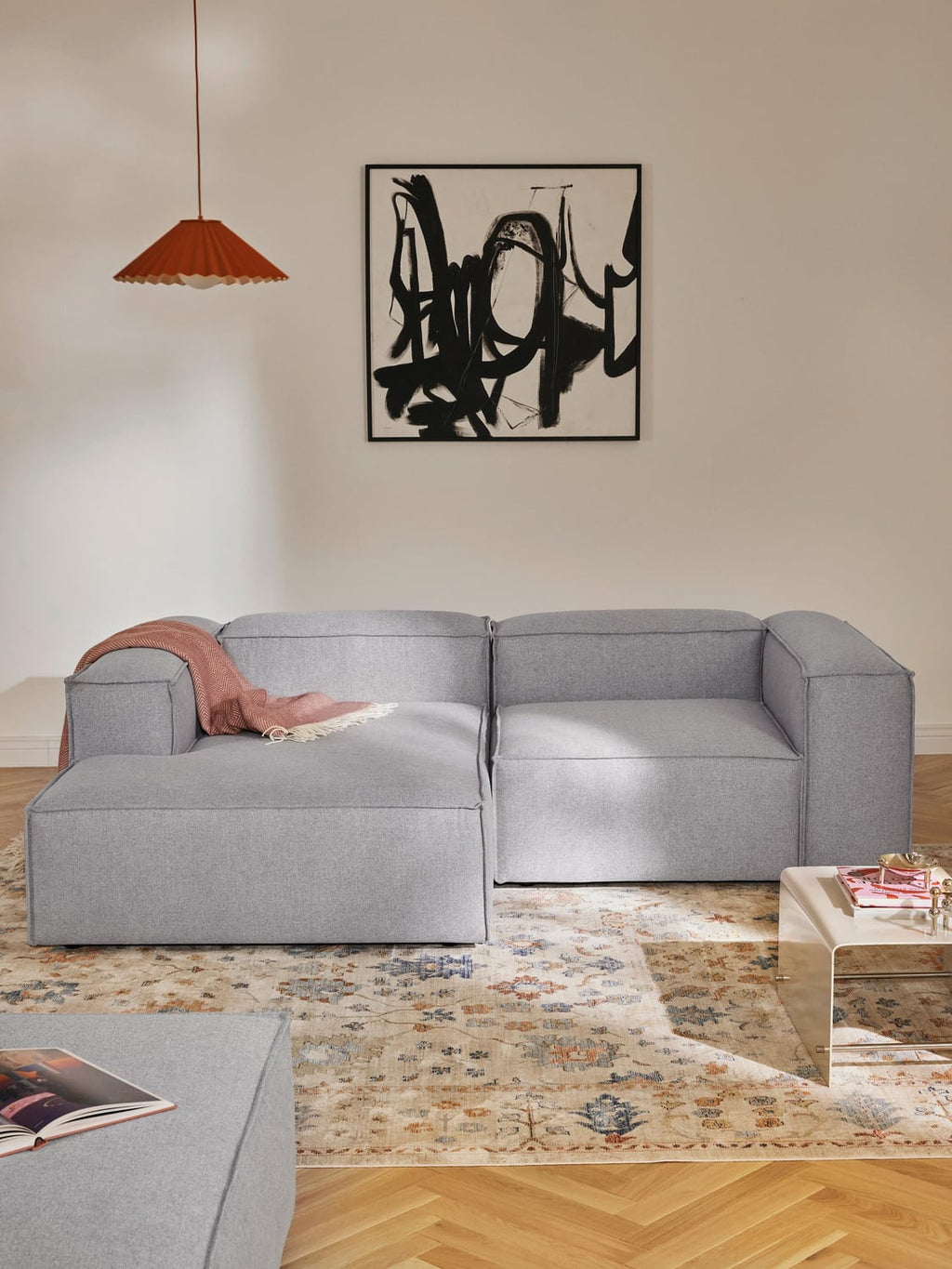 Lennon Modular Corner Sofa (2-seater) — Lilac