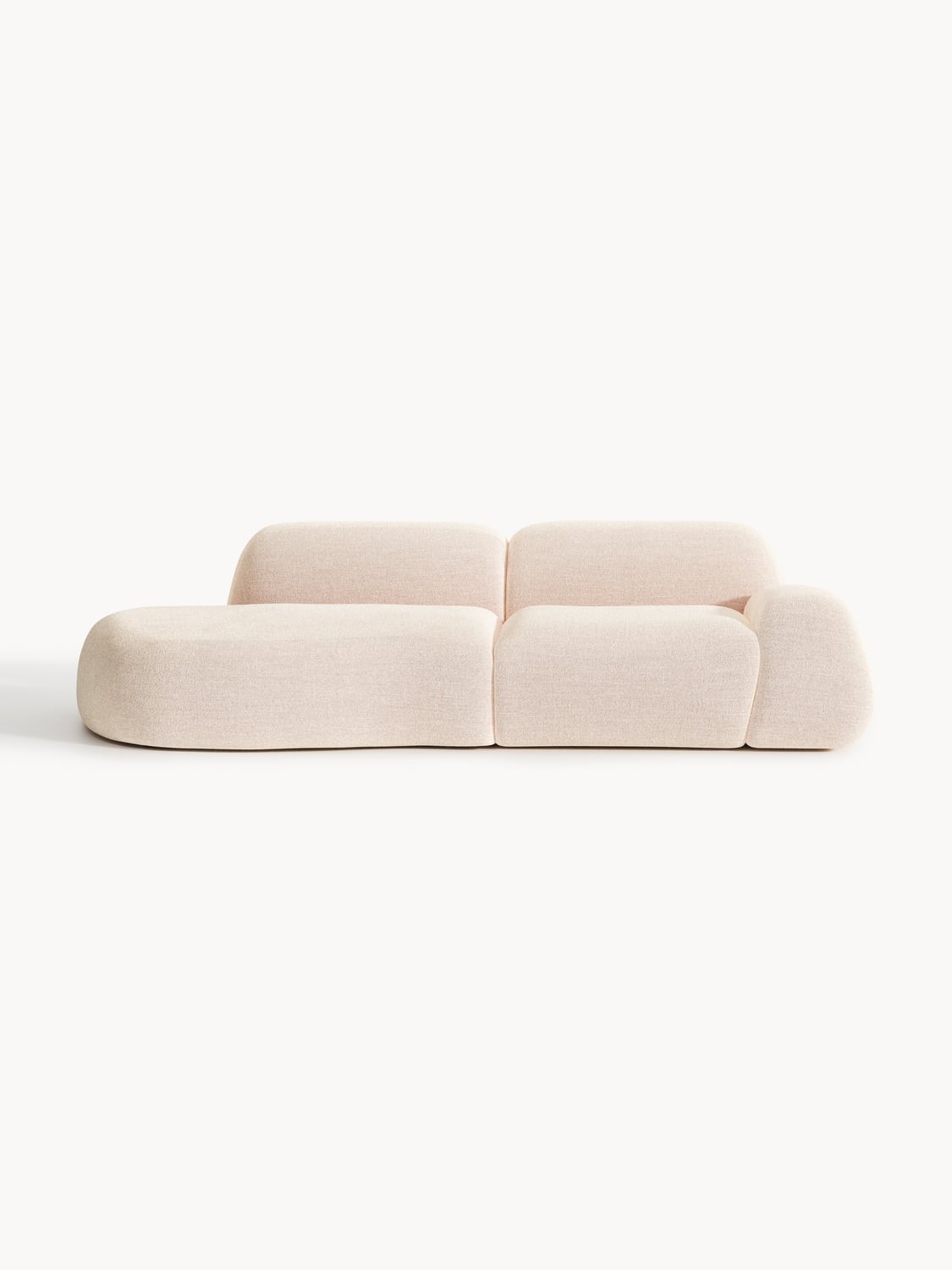 Wolke Modular Bouclé-Chaise (3-seater) — Off-White